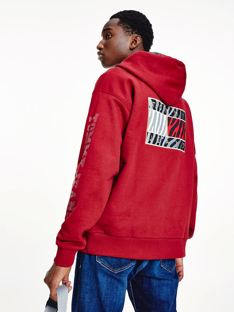 Női Tommy Hilfiger Year of the Tiger Hoodies Piros | HU 168QMA